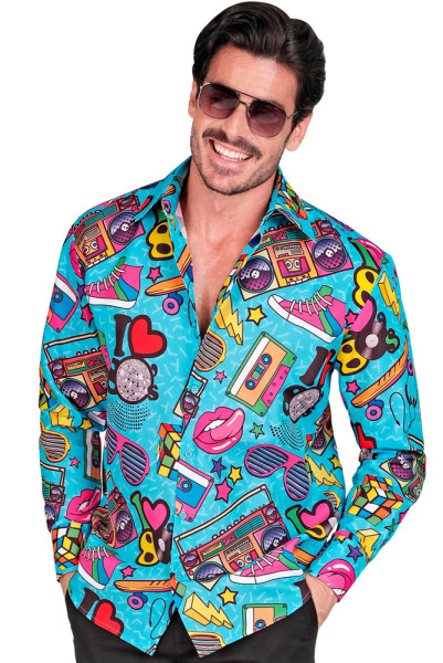 80s Crazy Party Shirt for Men
