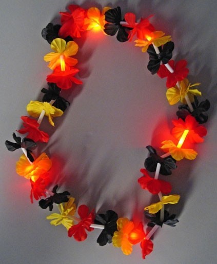 LED Hawaiian kæde i Tyskland farver