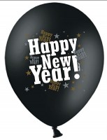 Preview: 6 New Year's Eve balloons 30cm