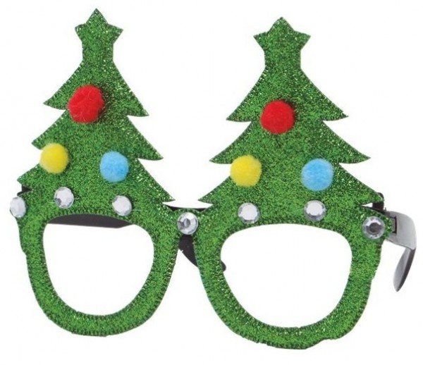 Crazy Christmas tree party glasses