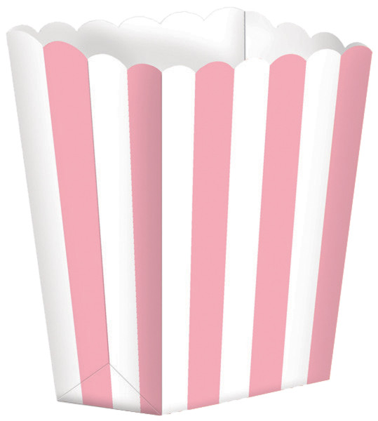 5 scatole per popcorn rosa