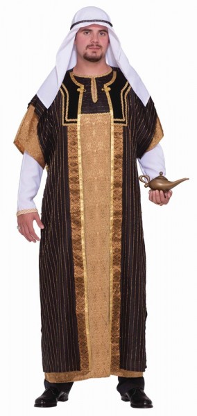 Arab Haikin men's robe in gold-brown