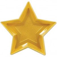 Servierteller golden Star 33cm