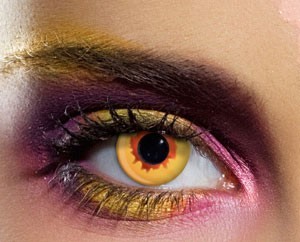Bleeding Vampire Eye Gold kontaktlinser