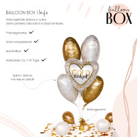 Vorschau: Heliumballon in der Box Golden Wedding