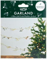 Preview: Golden mistletoe garland 5m