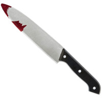 Aperçu: Couteau de cuisine maculé de sang 30cm