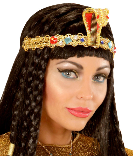 Diadema de mujer egipcia dorada