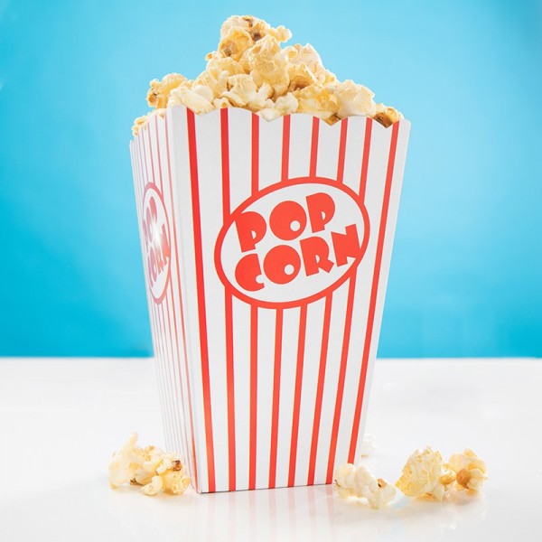 10 cinema evening popcorn snack boxes 15 x 11cm