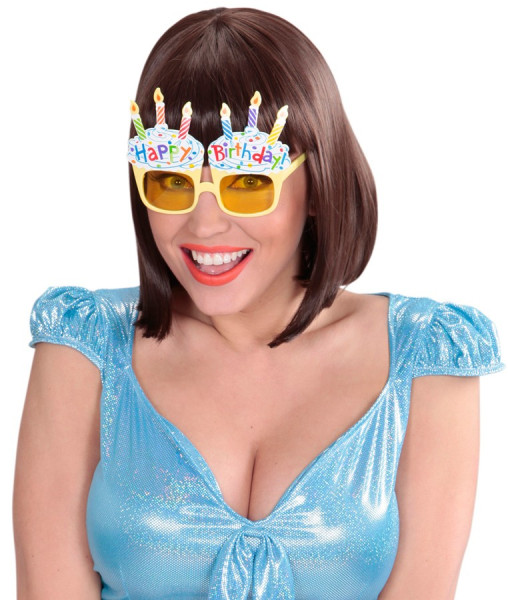 Farverige briller til tillykke med fødselsdagen 14 cm 3