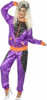 Shiny 80s women's jogging suit