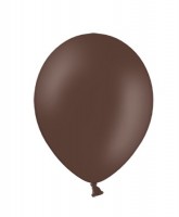 Preview: 100 party star balloons chocolate brown 23cm