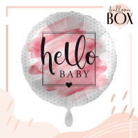 Vorschau: Heliumballon in der Box Welcome to the World, Baby Girl!