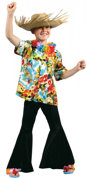 Hawaiiansk skjorta Stranddag för barn