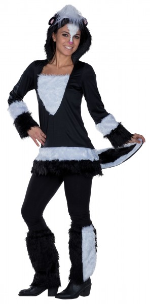 Naughty skunk ladies costume