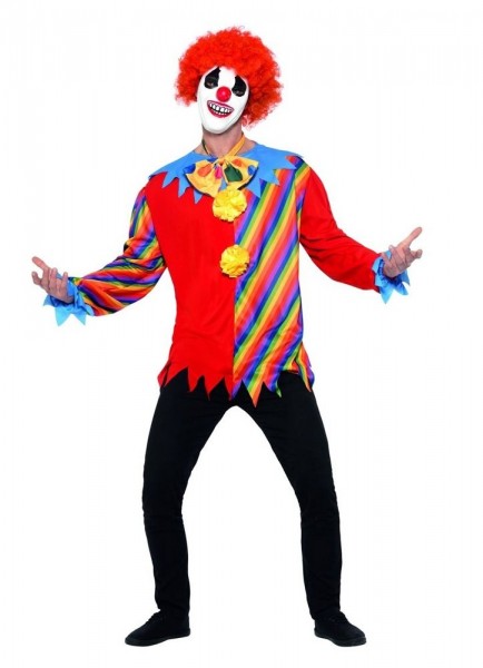 Unheimlicher Clown Kostüm Set 3-teilig