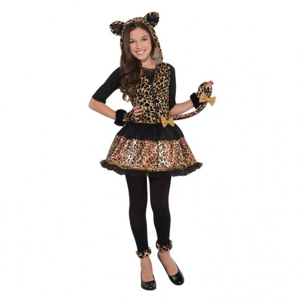 Süßes Ballerina Leopard Kostüm Leonie für Mädchen 5
