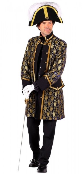 Cappotto da uomo pirata barocco nobile