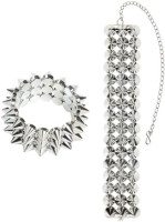 Preview: Punk rock studded jewelry set