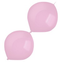50 Girlandenballons rosa 30cm