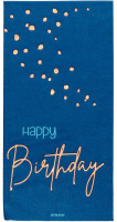 10 Elegant Blue Birthday Servietten 33cm