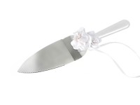 Aperçu: Couteau et poussoir à gâteau avec décoration florale