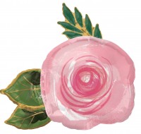 Balon foliowy ogrodowy różany 76 x 73 cm