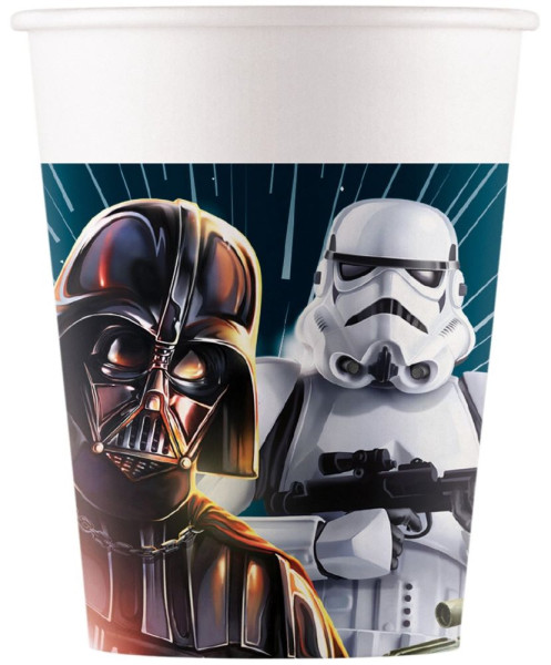 8 paper cups Star Wars Galxy 200ml