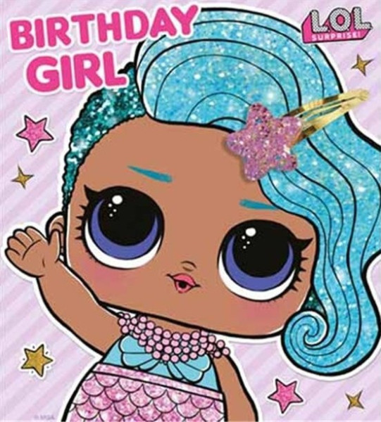 LOL fashion girls birthday card