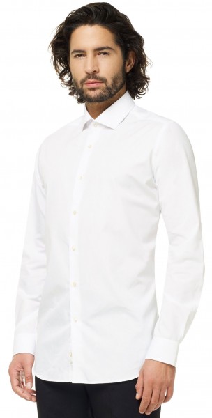 OppoSuits Shirt White Knight Heren