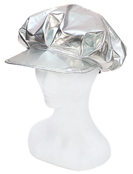 Cappello a palloncino lucido color argento