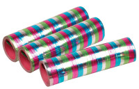 3 rolls of Celebration Streamers Metallic