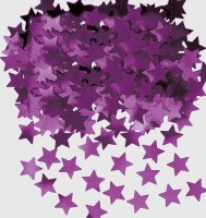 Glittrande stjärnspridda dekoration Stella lila metallic