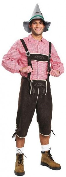 Ciemnobrązowe tradycyjne spodnie Marco