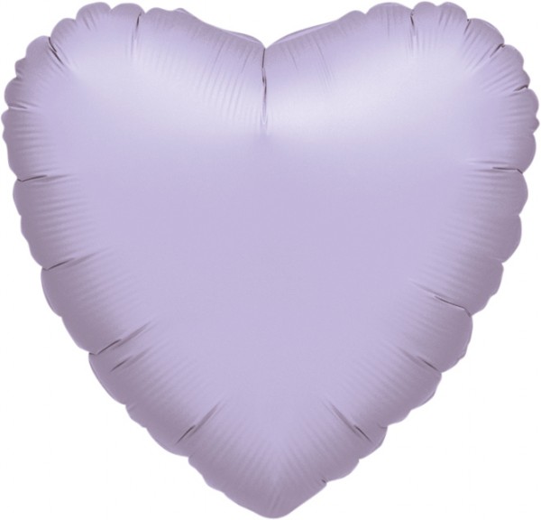 Lilac hjerteballon 46cm