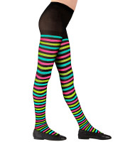 Preview: Girls' colorful striped tights