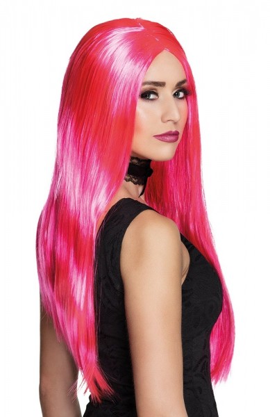Long hair wig Pink Perla
