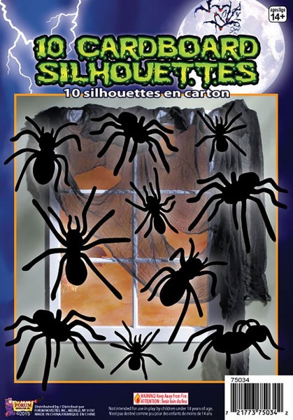 Dekoracja pająka na Halloween 10 sztuk
