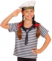 Oversigt: Navy matros barn kostume