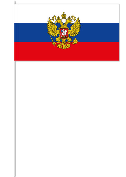 10 drapeaux en papier de Russie 39cm