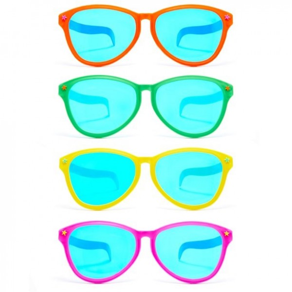 1 jumbo briller i forskellige farver 28 cm