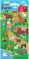 Stickers van schuimrubber van boerderijdieren