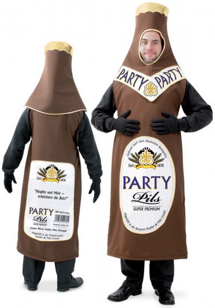 Costume da uomo di bottiglia di birra errante Pils
