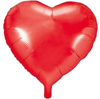 Herzilein Folienballon rot 61cm