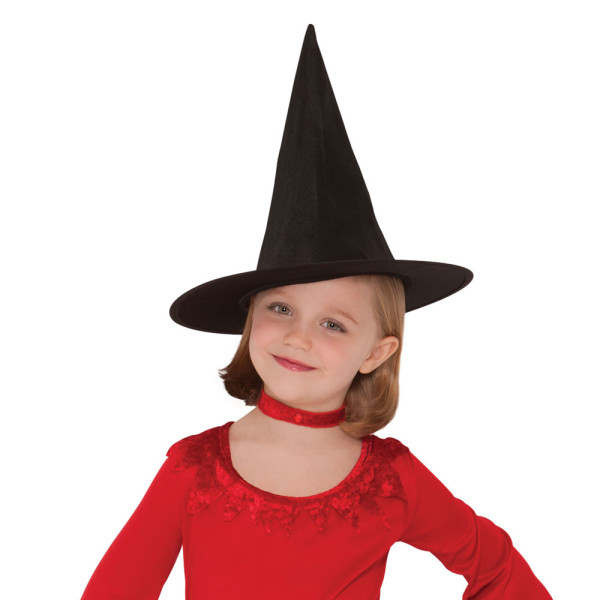 Classic kids witch hat black