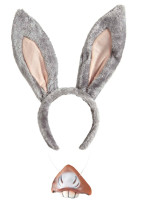 Donkey ears headband with donkey mouth