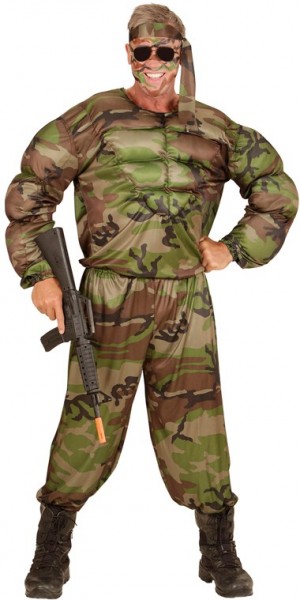 Muscle Macho Soldier Veit Costume