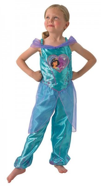 Jasmine Aladdin kids costume in turquoise