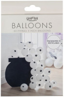Oversigt: 60 øjeæbleballoner 13 cm