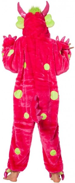 Disfraz de peluche de monstruo rosa para niños 2